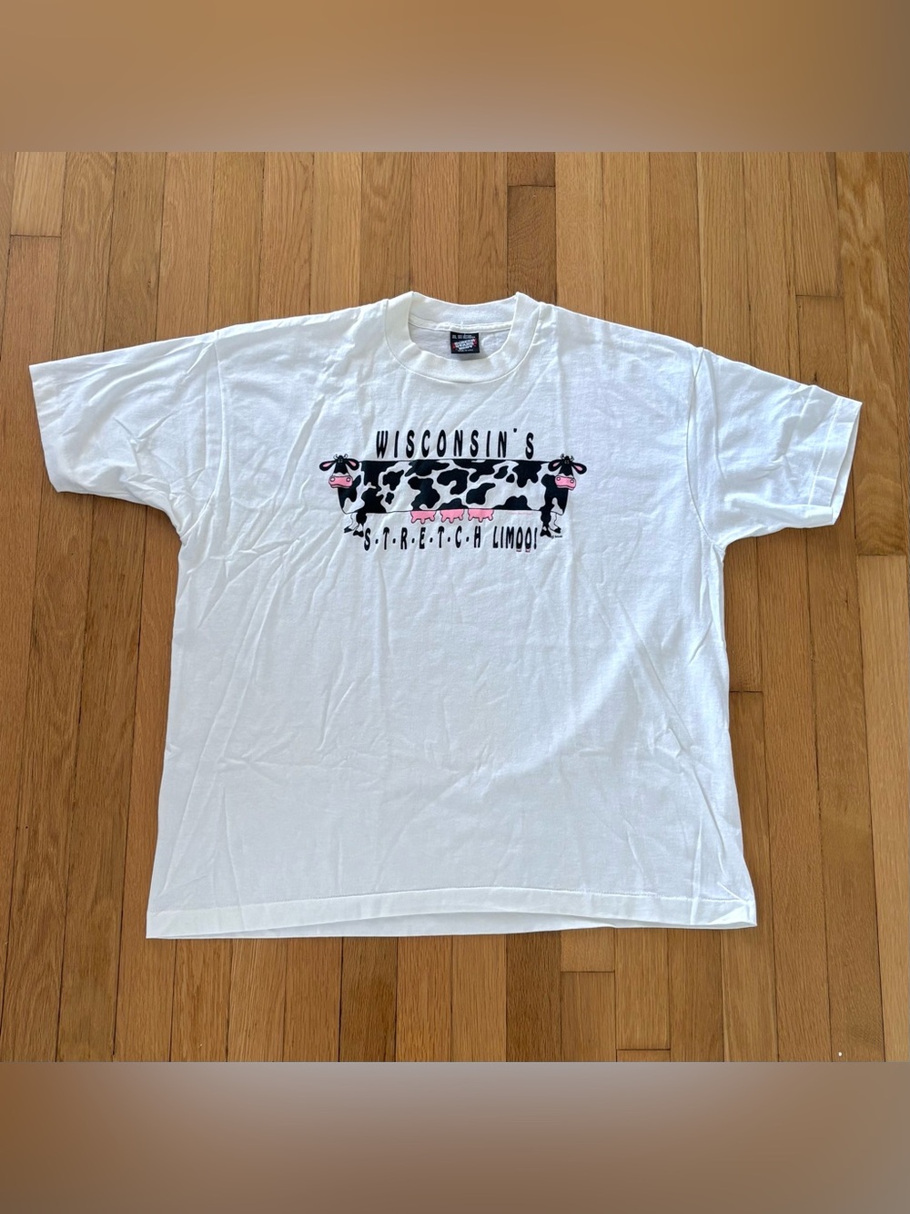 Vintage 1980s Screen Stars Single Stitch Shirt Wisconsin Limo Humor Graphic XXL